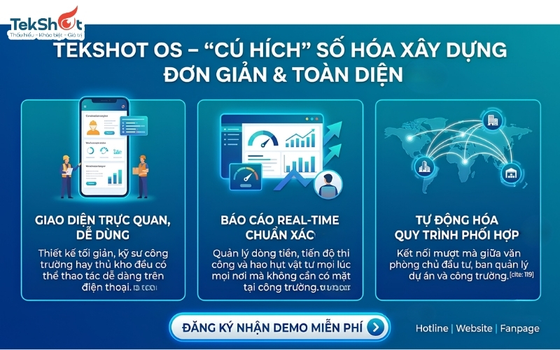 Tekshot OS - Giải pháp số hoá xây dựng toàn diện