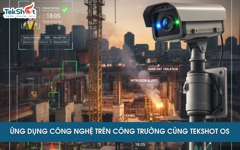 Ứng dụng công nghệ Ai trên công trường cùng Tekshot OS